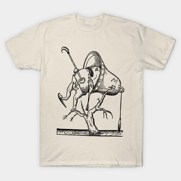 Grotesque #67 The Drolatic Dreams of Pantagruel (1565) T-Shirt by n23tees